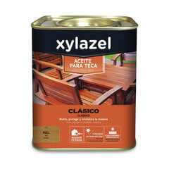 Тиковое масло Xylazel Classic Мед 750 ml матовый цена и информация | Импрегнанты, средства для ухода | 220.lv