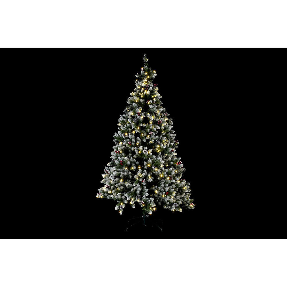 Новогодняя ёлка DKD Home Decor PVC LED снежный (125 x 125 x 210 cm) цена |  220.lv