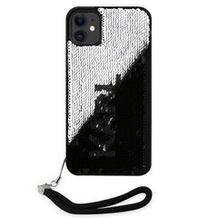 Karl Lagerfeld Sequins Reversible Case for iPhone 11 Black|Silver цена и информация | Чехлы для телефонов | 220.lv