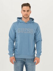 GUESS JEANS Beau Hoodie Fleece Parisian Roof Blue 563934631 цена и информация | Мужские свитера | 220.lv