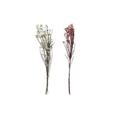 Ķekars DKD Home Decor Rozā Balts Kaltēts zieds (11 x 3 x 72 cm) (2 gb.) cena un informācija | Mākslīgie ziedi | 220.lv