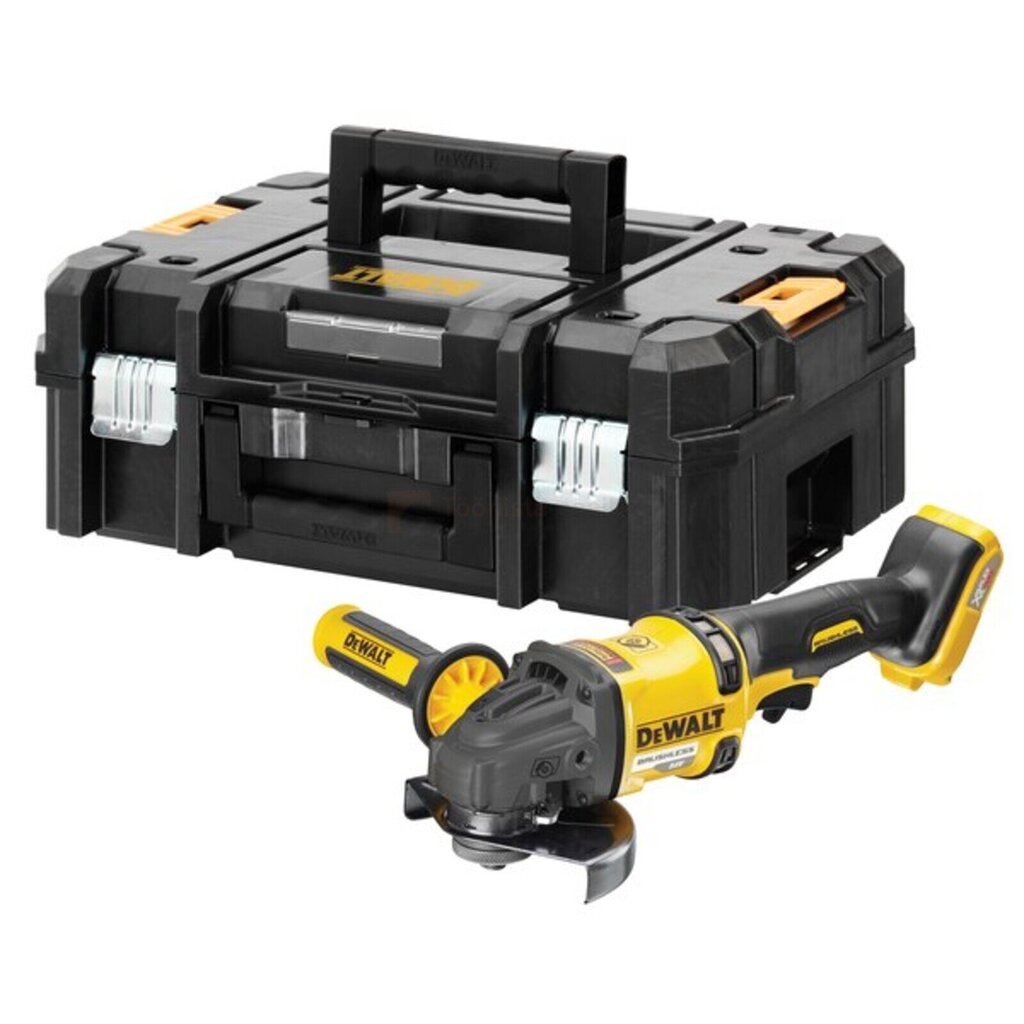 DEWALT DCG418NT-XJ portatīvā slīpmašīna Lentas slīpmašīna Melna, dzeltena cena un informācija | Slīpmašīnas | 220.lv