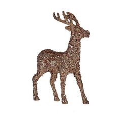 Dekors Vidējs Ziemeļbrieži Bronza (15 x 45 x 30 cm) cena un informācija | Ziemassvētku dekorācijas | 220.lv