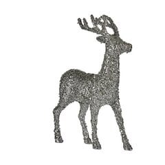 Dekors Vidējs Ziemeļbrieži Sudrabains Balts (15 x 45 x 30 cm) cena un informācija | Ziemassvētku dekorācijas | 220.lv