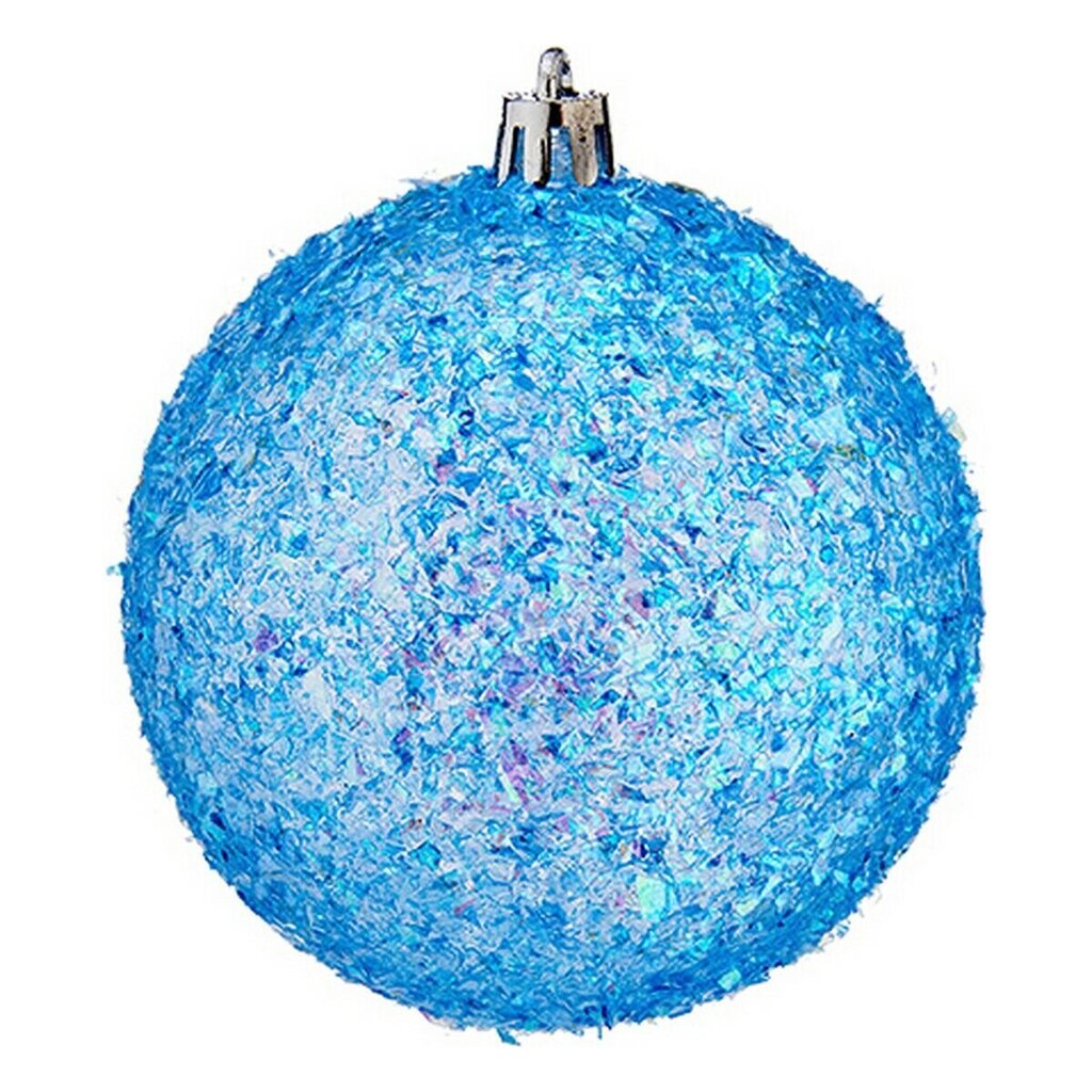 Eglītes rotājumi Ø 8 cm 6 gb. Zils PVC цена и информация | Ziemassvētku dekorācijas | 220.lv