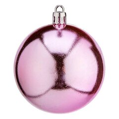 Ёлочные шарики Ø 7 cm 12 штук Розовый Пластик цена и информация | Рождественские украшения | 220.lv