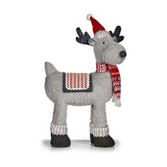 Christmas reindeer 63,5 cm Красный Серый Ткань Белый цена и информация | Рождественские украшения | 220.lv