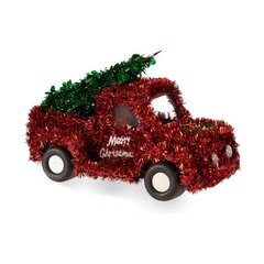 Dekoratīvās figūriņas Automobilis Ziemassvētki Sarkans Zaļš Plastmasa polipropilēns (15 x 18 x 27 cm) cena un informācija | Ziemassvētku dekorācijas | 220.lv