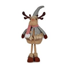 Christmas reindeer Серый Коричневый полиэстер (24 x 63 x 27 cm) цена и информация | Рождественские украшения | 220.lv