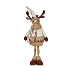 Christmas reindeer Коричневый Белый полиэстер (24 x 63 x 27 cm) цена и информация | Рождественские украшения | 220.lv