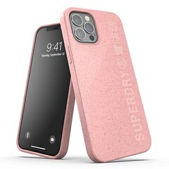 SuperDry Snap iPhone 12|12 Pro Compostab le Case różowy|pink 42621 цена и информация | Чехлы для телефонов | 220.lv