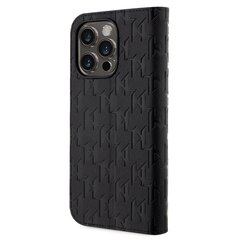 Karl Lagerfeld PU Saffiano Monogram Book Case for iPhone 13 Pro Black цена и информация | Чехлы для телефонов | 220.lv