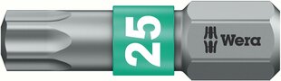 Wera 867/1 BTZ BiTorsion uzgalis TORX TX 25x25mm cena un informācija | Rokas instrumenti | 220.lv