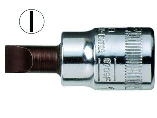 Kontaktligzdas draiveris 6709F rievotām skrūvēm 1,2x8,0 mm, 1/4" cena un informācija | Rokas instrumenti | 220.lv