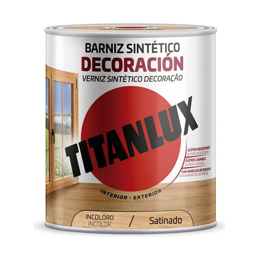 Lakas Titanlux M11100004 Bezkrāsains 4 L Satīna apdare cena un informācija | Rokas instrumenti | 220.lv