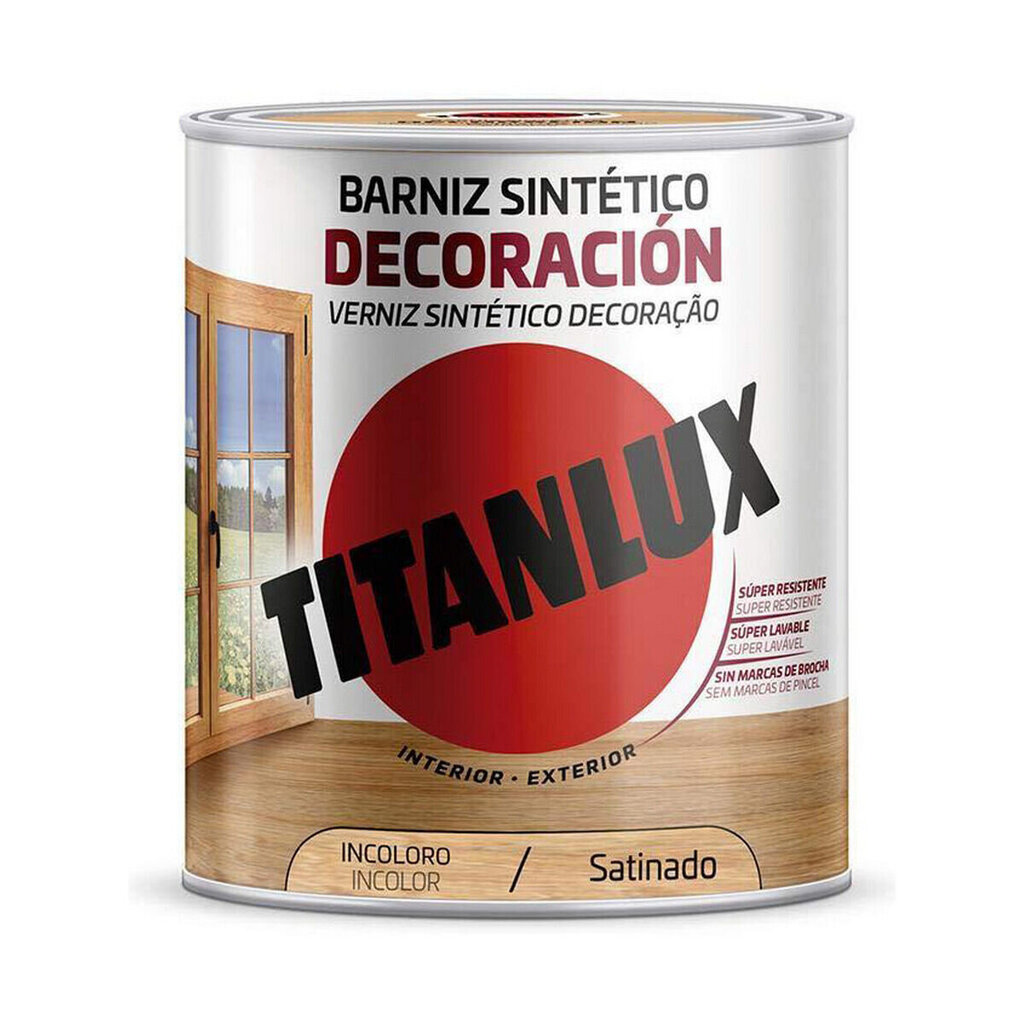 Lakas Titanlux M11100934 Tīkkoks 750 ml Satīna apdare cena un informācija | Rokas instrumenti | 220.lv