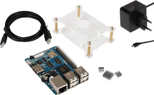 Banana Pi M2 Berry 1 Gt - All-in-One KIT cena un informācija | Atvērtā koda elektronika | 220.lv