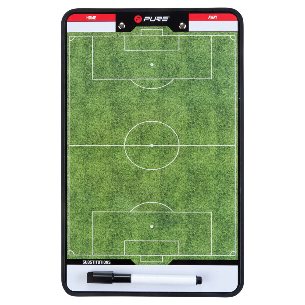 Taktiskā futbola trenera tāfele Pure2Improve, 35x22 cm cena un informācija | Futbola formas un citas preces | 220.lv