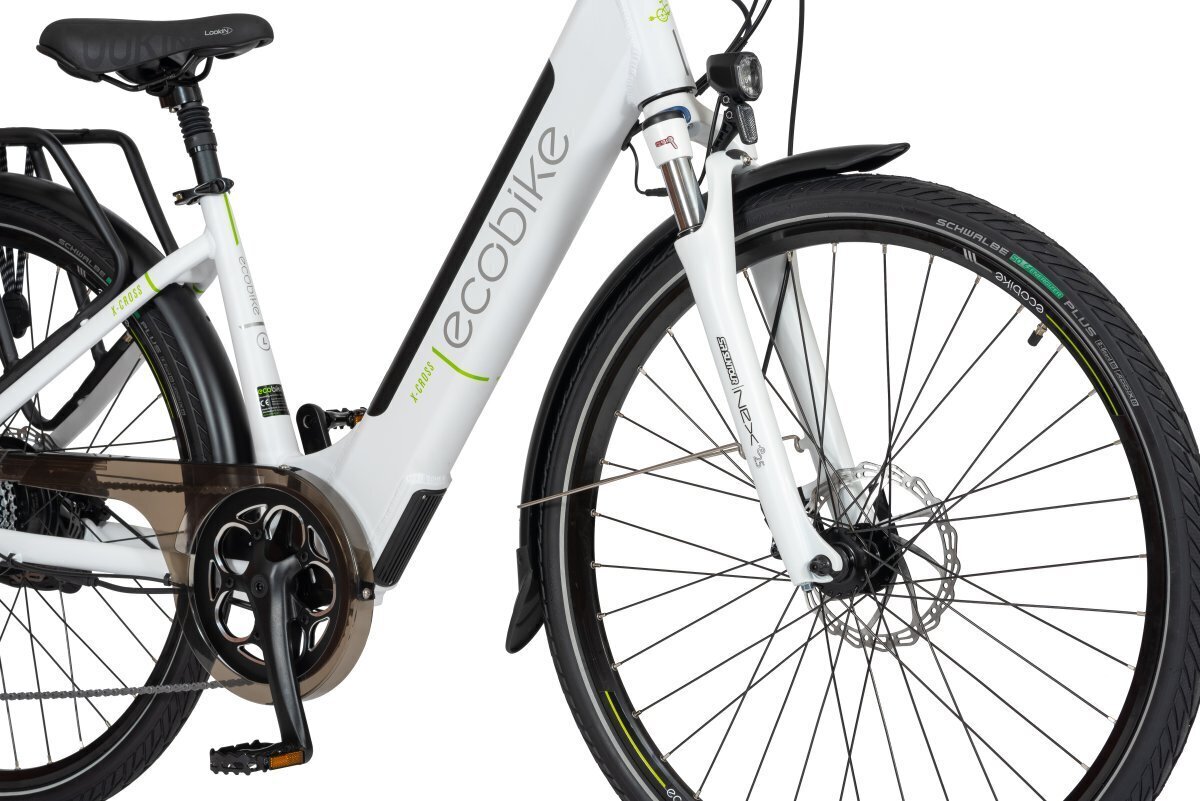 Elektriskais velosipēds Ecobike X-Cross 14,5 Ah Greenway, balts cena un informācija | Elektrovelosipēdi | 220.lv