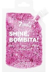 7D SHINE, BOMBITA! Гель-глиттер д/вол.лиц.тела 901 Playful Pink, 90 мл цена и информация | Тушь, средства для роста ресниц, тени для век, карандаши для глаз | 220.lv