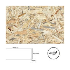 Saplākšņa plāksne Bertini OSB 60 x 60 cm (6 gb.) cena un informācija | Rokas instrumenti | 220.lv
