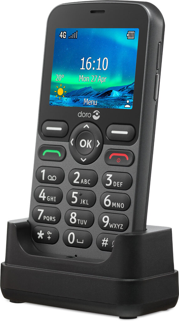 Doro 5861 Black цена и информация | Mobilie telefoni | 220.lv