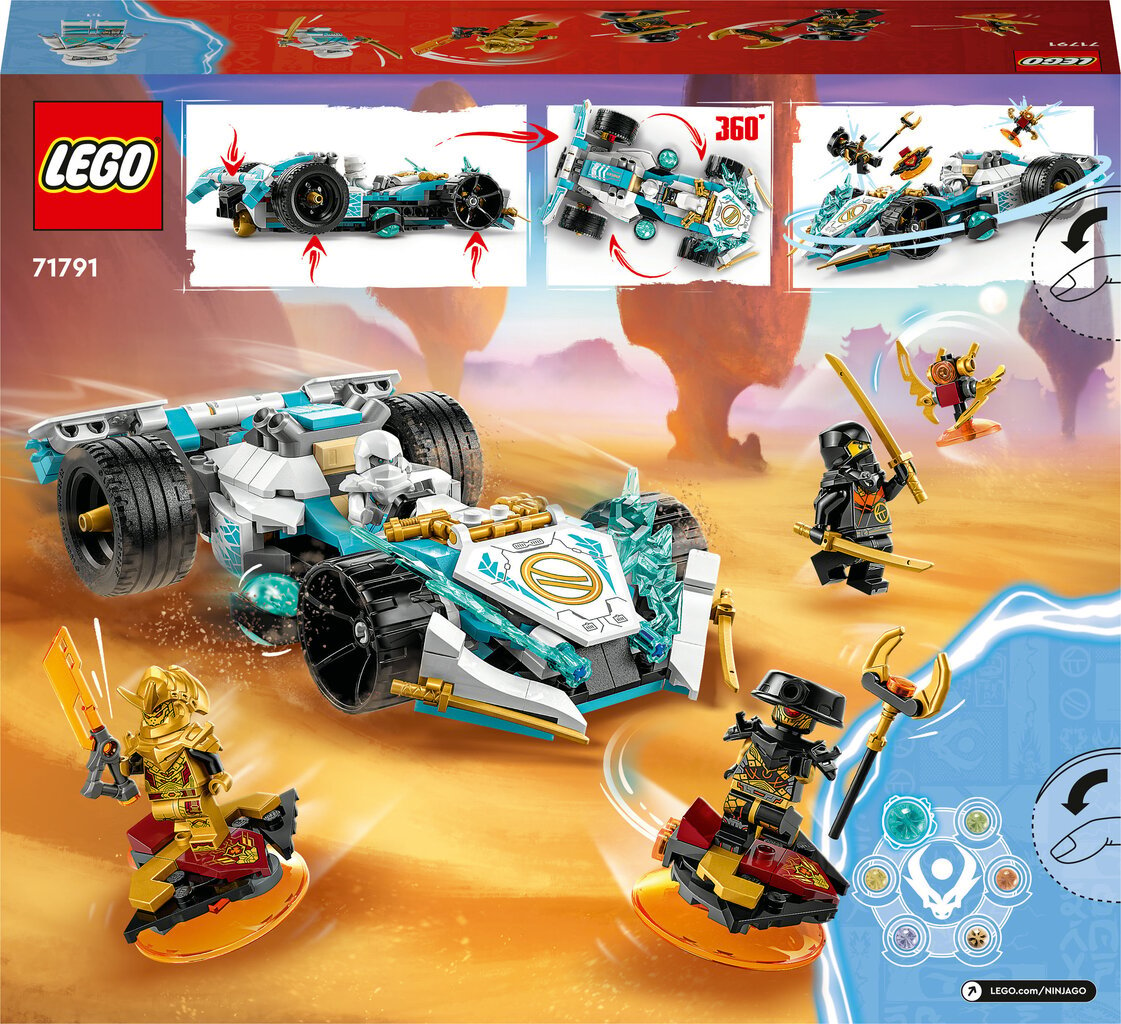 Гоночная машина Zane дракона и Spinjitzu 71791 LEGO® Ninjago цена | 220.lv