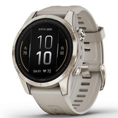 Garmin epix Pro Gen 2 Sapphire Soft Gold/Light Sand 42мм цена и информация | Смарт-часы (smartwatch) | 220.lv