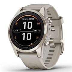 Garmin fēnix® 7S Pro Sapphire Solar Soft Gold/Light Sand 42мм цена и информация | Смарт-часы (smartwatch) | 220.lv