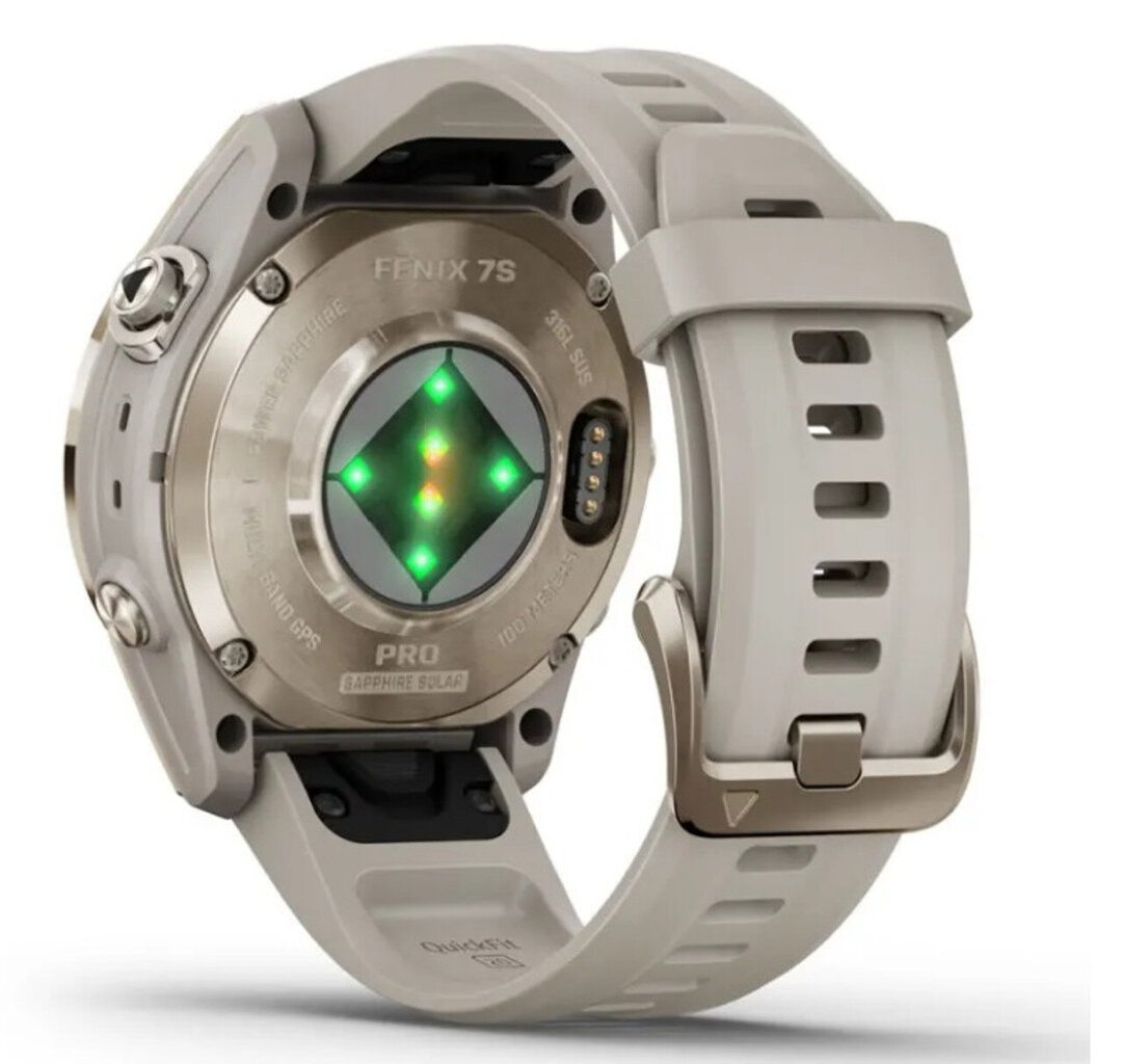 Garmin fēnix® 7S Pro Sapphire Solar Soft Gold/Light Sand cena un informācija | Viedpulksteņi (smartwatch) | 220.lv