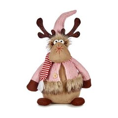 Christmas reindeer Розовый Коричневый полиэстер (15 x 43 x 19 cm) цена и информация | Рождественское украшение CA1029 | 220.lv