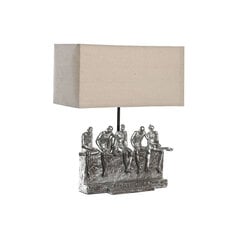 Galda lampa DKD Home Decor 36 x 21,5 x 43 cm Sudrabains Bēšs Metāls Sveķi 220 V 50 W цена и информация | Настольные лампы | 220.lv