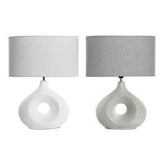 Galda lampa DKD Home Decor 44 x 21 x 57 cm Pelēks Balts Keramika 220 V 50 W (2 gb.) cena un informācija | Galda lampas | 220.lv