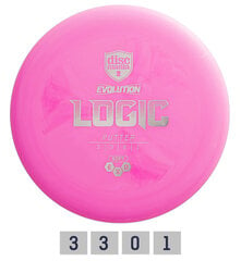 Disku golfa disks Discmania Evolution Soft Exo Logic Putter, rozā цена и информация | Диск-гольф | 220.lv