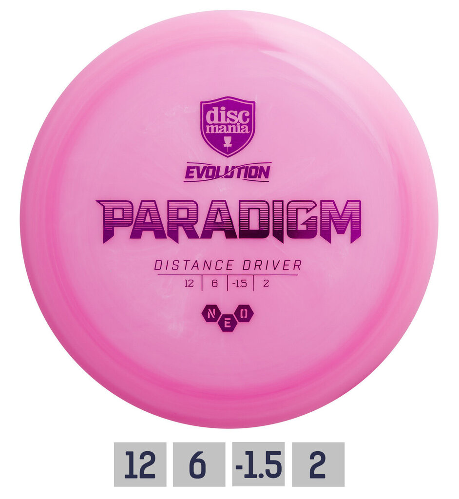 Disku golfa disks Discmania Evolution Neo Paradigm, rozā cena un informācija | Disku golfs | 220.lv