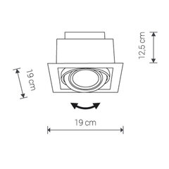 Nowodvorski Lighting iebūvēta lampa Downlight cena un informācija | Iebūvējamās lampas, LED paneļi | 220.lv