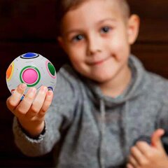 Bumbiņu puzle Puzzle Magic Rainbow Ball cena un informācija | Rotaļlietas zēniem | 220.lv