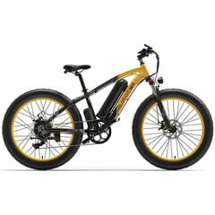 Электровелосипед GOGOBEST GF600, черный/желтый, 1000Вт, 13Ач цена и информация | Электровелосипеды | 220.lv