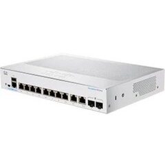 Slēdzis CISCO CBS350-8T-E-2G-EU Balts cena un informācija | Komutatori (Switch) | 220.lv