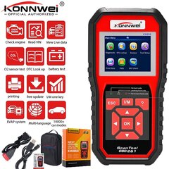 Диагностический инструмент Konwei KW850 OBDII/EOBD цена и информация | ПОЛКА-ОРГАНИЗАТОР ДЛЯ ТЕЛЕФОНА В АВТОМОБИЛЬ | 220.lv