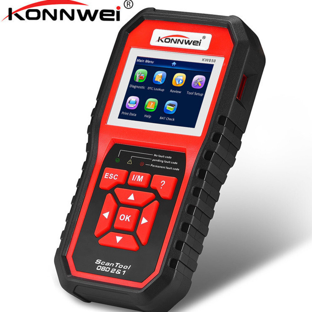 Konwei KW850 OBDII/EOBD Diagnostiskas Scanner, Diagnostikas rīks cena un informācija | Auto piederumi | 220.lv