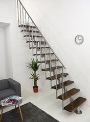 Модульная лестница Comfort Top Minka, серебряная / коричневая, 312 см цена и информация | Лестницы | 220.lv