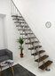 Moduļu kāpnes Comfort Top Minka, Sudraba / Rieksts. Komplektā augstums: 312 cm цена и информация | Kāpnes | 220.lv