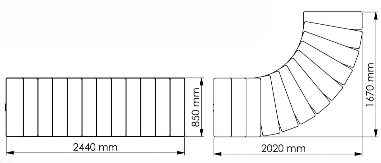 Moduļu kāpnes Comfort Top Minka, Sudraba / Rieksts. Komplektā augstums: 312 cm cena un informācija | Kāpnes | 220.lv