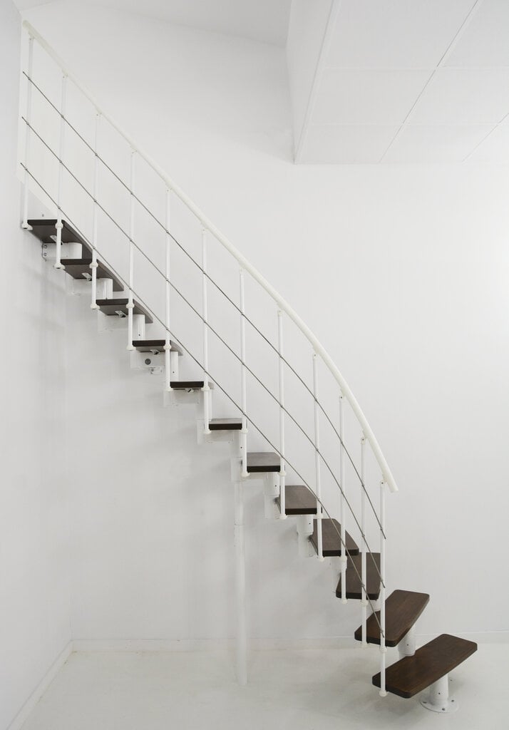 Moduļu kāpnes Comfort Top Minka, Baltā / Rieksts. Komplektā augstums: 312 cm cena un informācija | Kāpnes | 220.lv