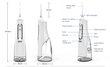 Mutes dobuma irigators, elektriskais ūdens diegs, 310ml, M209 цена и информация | Irigatori | 220.lv