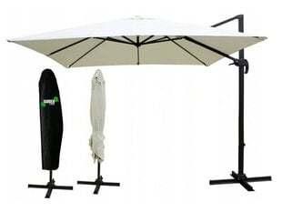 Āra lietussargs Mini Roma 2,5x2,5 m, bēšs cena un informācija | Saulessargi, markīzes un statīvi | 220.lv