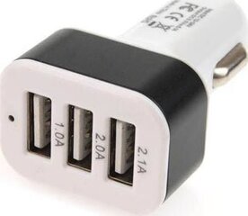 Зарядка для телефона, разветвитель, 3 x USB, 12/24 В цена и информация | Зарядные устройства для телефонов | 220.lv