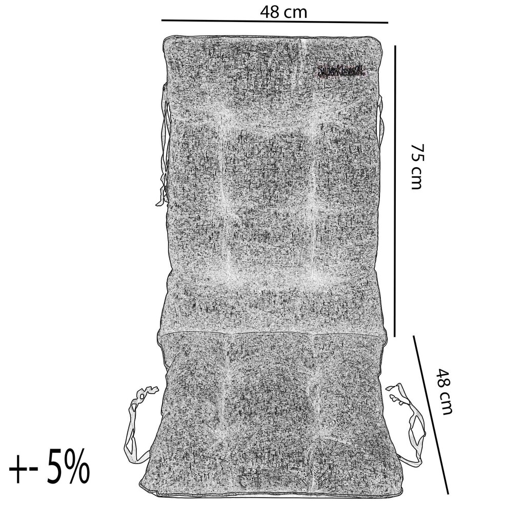 Dārza spilvens, SuperKissen24, lins, 2 gabali, 48x48x75 cena un informācija | Krēslu paliktņi | 220.lv