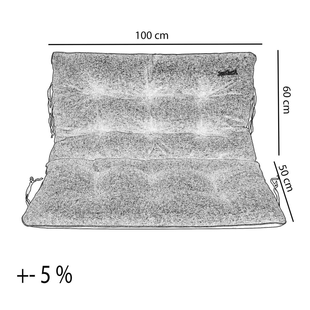 Dārza spilvens, SuperKissen24, lins, 100x60x50 цена и информация | Krēslu paliktņi | 220.lv
